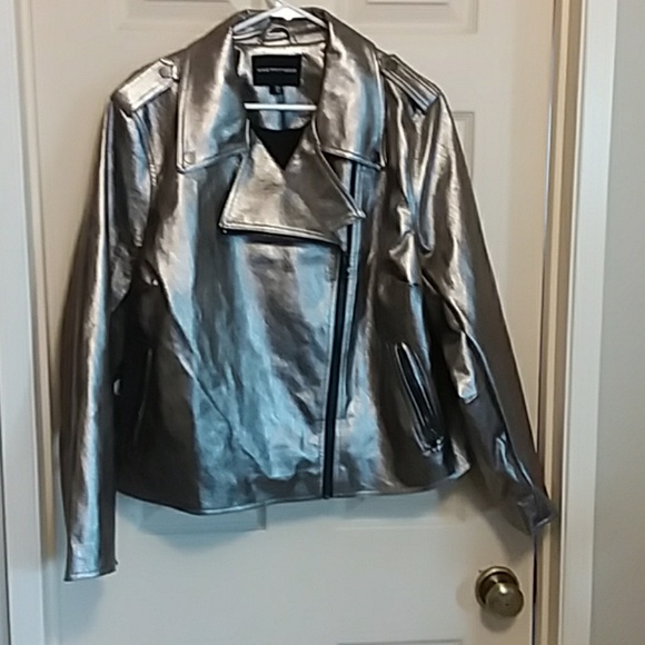 who what wear Jackets & Blazers - Who What Wear Platinum Moto Jacket